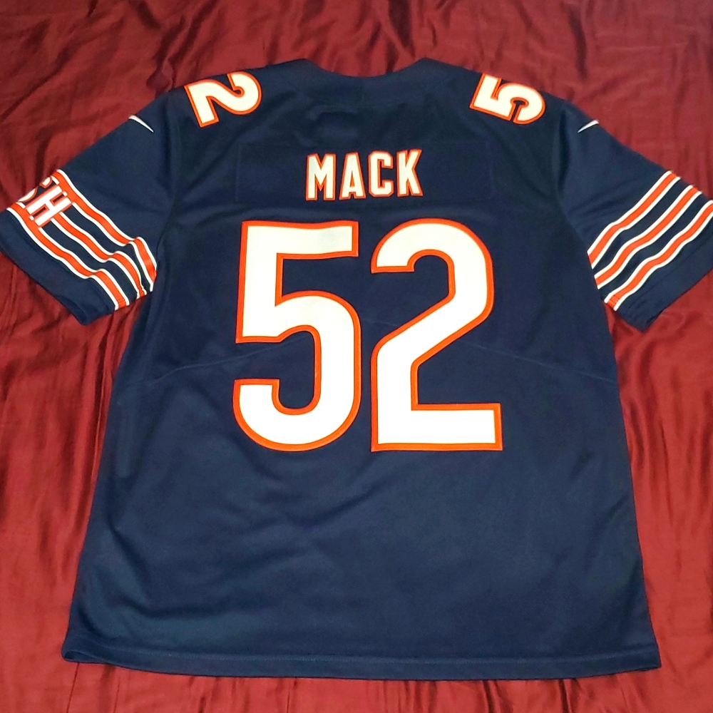 Chicago Bears Khalil Mack Home Navy Blue Nike Vapor Limited Jersey - Picture 2 of 11